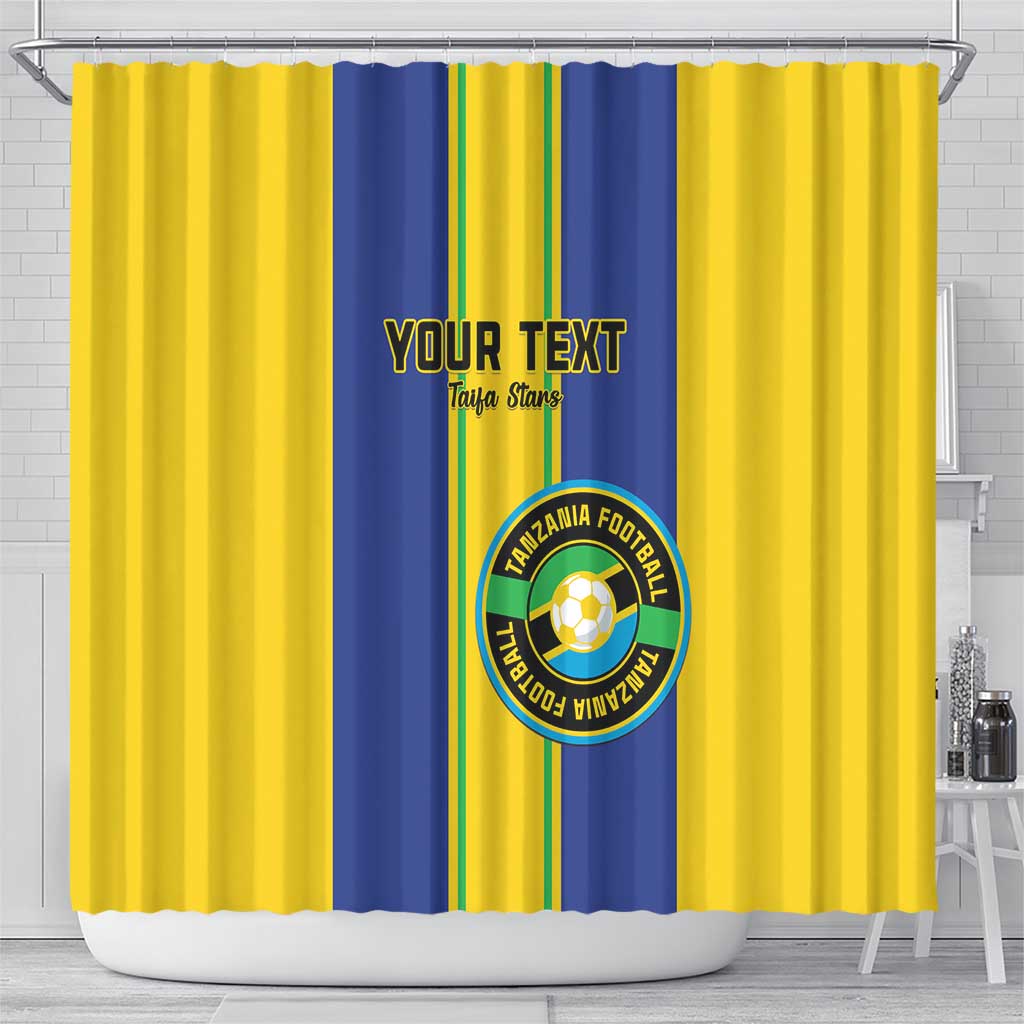 Custom Afro Tanzania Football Shower Curtain We Are Champions