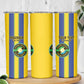 Custom Afro Tanzania Football Skinny Tumbler We Are Champions