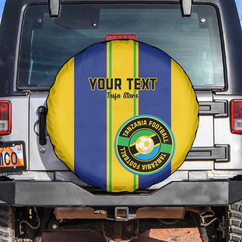Custom Afro Tanzania Football Spare Tire Cover We Are Champions