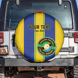 Custom Afro Tanzania Football Spare Tire Cover We Are Champions