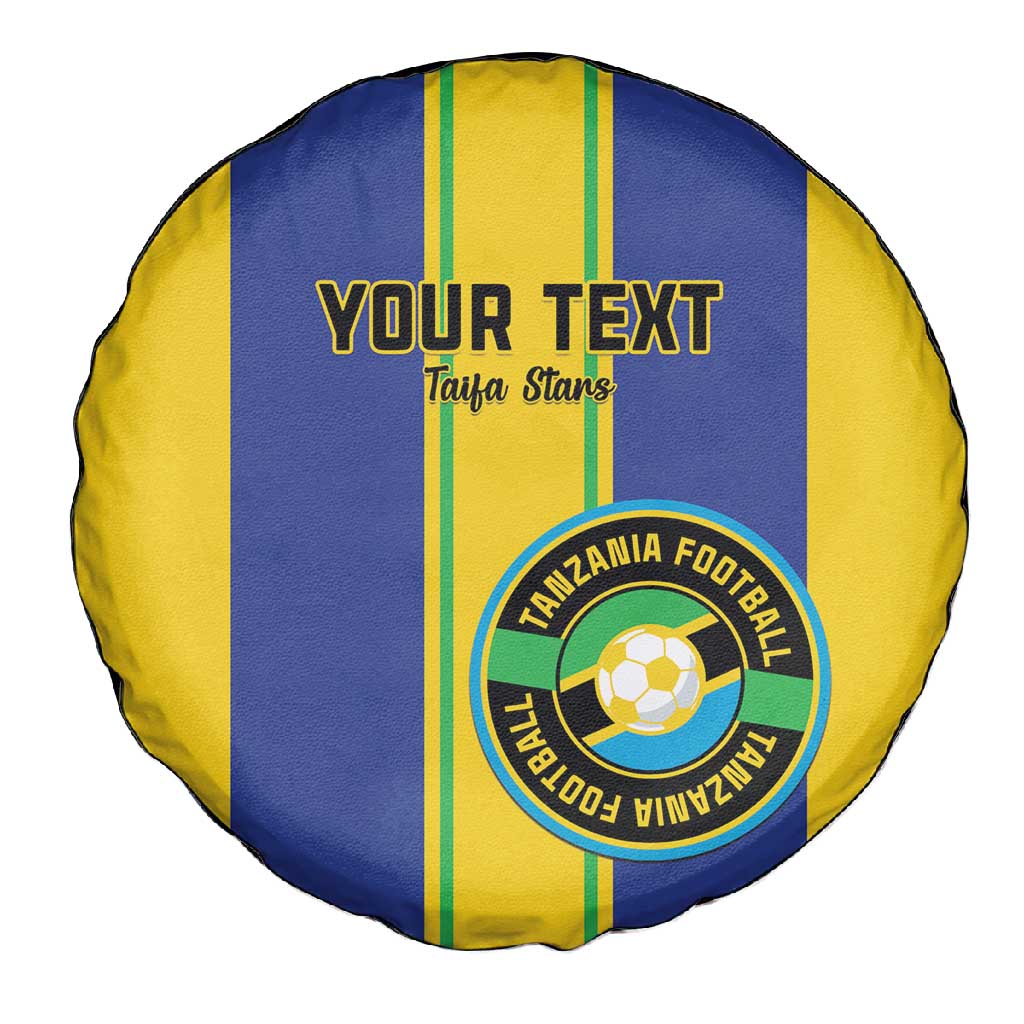 Custom Afro Tanzania Football Spare Tire Cover We Are Champions