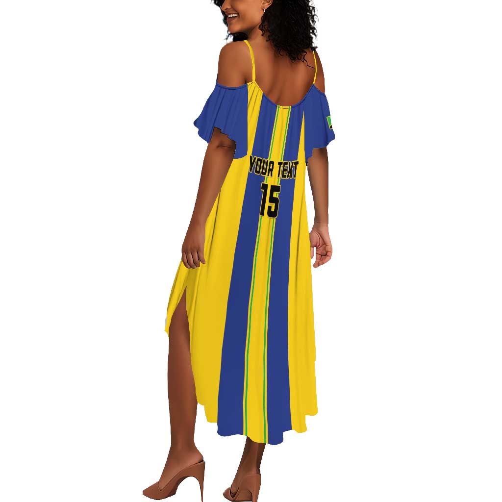 Custom Afro Tanzania Football Summer Maxi Dress We Are Champions