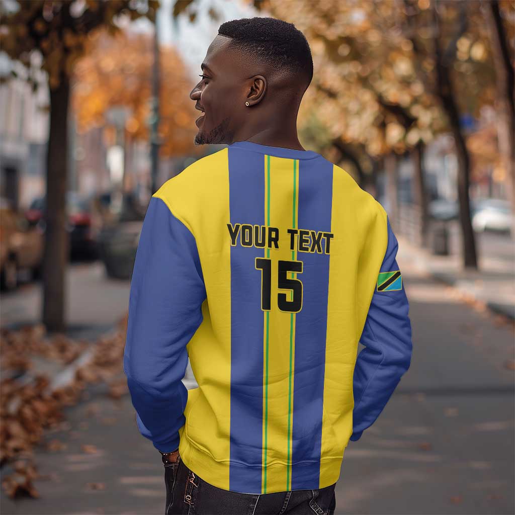 Custom Afro Tanzania Football Sweatshirt We Are Champions