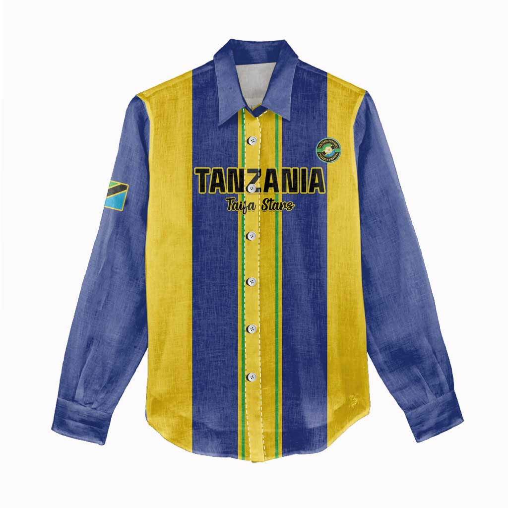 Custom Afro Tanzania Football Women Casual Shirt We Are Champions
