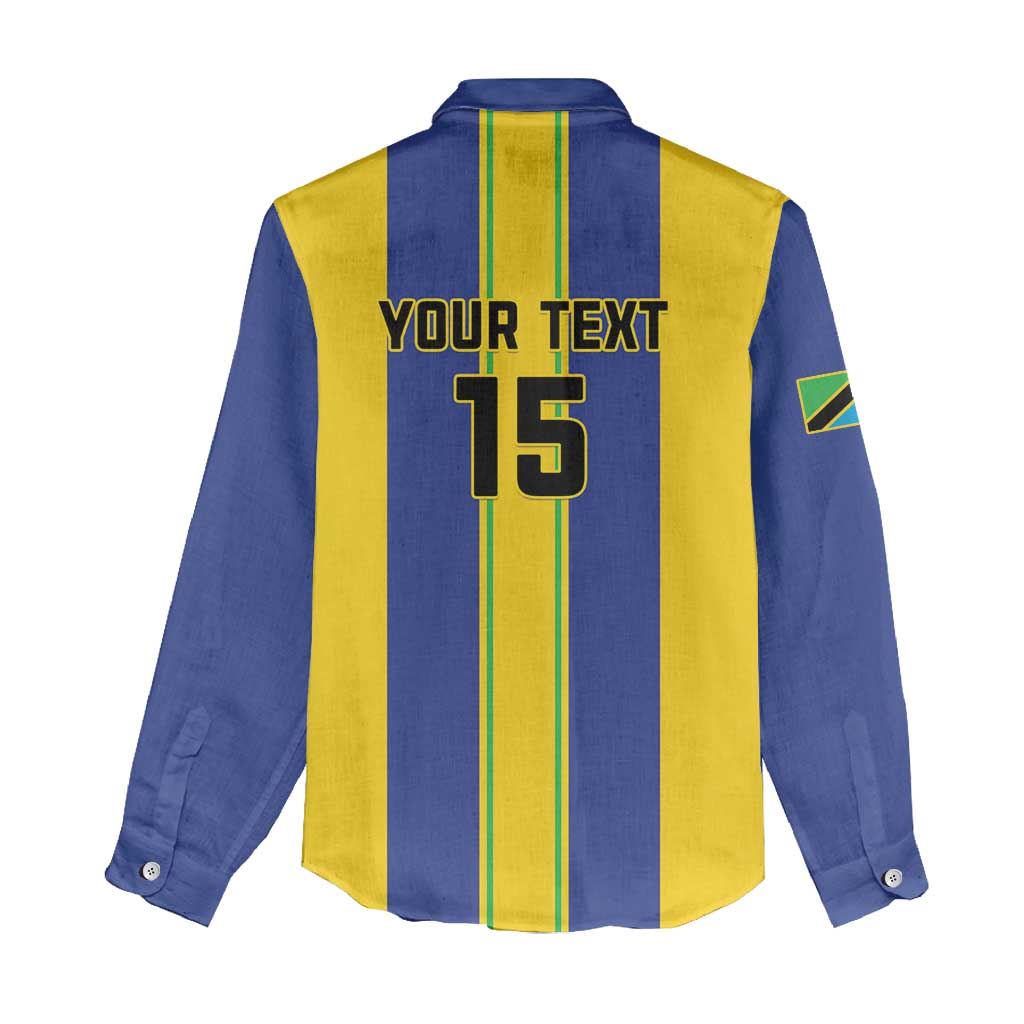 Custom Afro Tanzania Football Women Casual Shirt We Are Champions