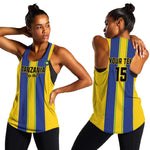 Custom Afro Tanzania Football Women Racerback Tank We Are Champions