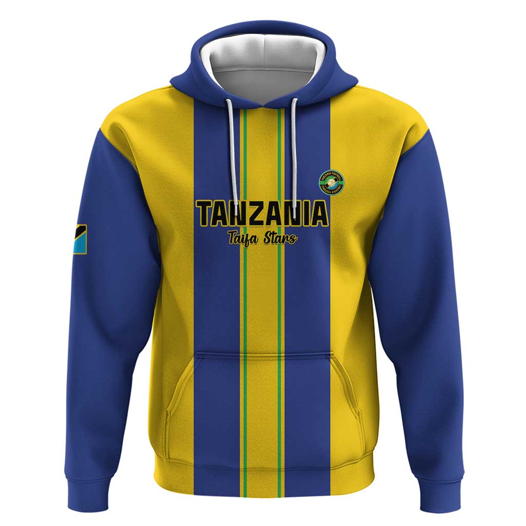 Custom Afro Tanzania Football Zip Hoodie We Are Champions