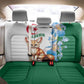 Afro Algeria Back Car Seat Cover Fennec Fox With Blue Isris Flower