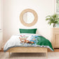 Afro Algeria Bedding Set Fennec Fox With Blue Isris Flower