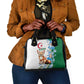 Afro Algeria Shoulder Handbag Fennec Fox With Blue Isris Flower