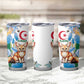 Afro Algeria Tumbler Cup Fennec Fox With Blue Isris Flower