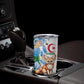 Afro Algeria Tumbler Cup Fennec Fox With Blue Isris Flower