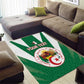 Personalised Afro Algeria Area Rug Coat Of Arms With Islamic Pattern