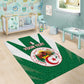 Personalised Afro Algeria Area Rug Coat Of Arms With Islamic Pattern