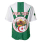 Personalised Afro Algeria Baseball Jersey Coat Of Arms With Islamic Pattern
