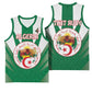 Personalised Afro Algeria Basketball Jersey Coat Of Arms With Islamic Pattern - African Pride