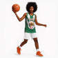 Personalised Afro Algeria Basketball Jersey Coat Of Arms With Islamic Pattern - African Pride