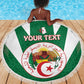 Personalised Afro Algeria Beach Blanket Coat Of Arms With Islamic Pattern