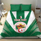 Personalised Afro Algeria Bedding Set Coat Of Arms With Islamic Pattern