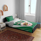 Personalised Afro Algeria Bedding Set Coat Of Arms With Islamic Pattern