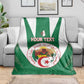 Personalised Afro Algeria Blanket Coat Of Arms With Islamic Pattern