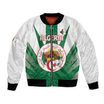 Personalised Afro Algeria Bomber Jacket Coat Of Arms With Islamic Pattern