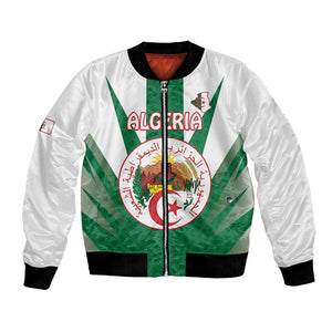 Personalised Afro Algeria Bomber Jacket Coat Of Arms With Islamic Pattern