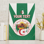 Personalised Afro Algeria Canvas Wall Art Coat Of Arms With Islamic Pattern