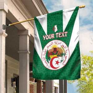Personalised Afro Algeria Garden Flag Coat Of Arms With Islamic Pattern