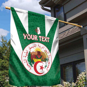 Personalised Afro Algeria Garden Flag Coat Of Arms With Islamic Pattern
