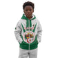 Personalised Afro Algeria Kid Hoodie Coat Of Arms With Islamic Pattern