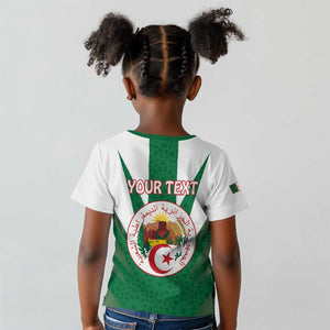 Personalised Afro Algeria Kid T shirt Coat Of Arms With Islamic Pattern