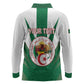 Personalised Afro Algeria Long Sleeve Polo Shirt Coat Of Arms With Islamic Pattern
