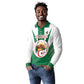 Personalised Afro Algeria Long Sleeve Polo Shirt Coat Of Arms With Islamic Pattern