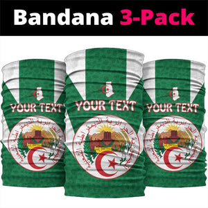 Afro Algeria Neck Gaiter Coat Of Arms With Islamic Pattern - African Pride