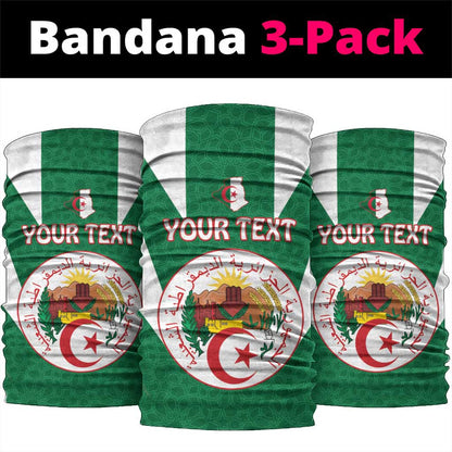 Personalised Afro Algeria Neck Gaiter Coat Of Arms Islamic Pattern LT15