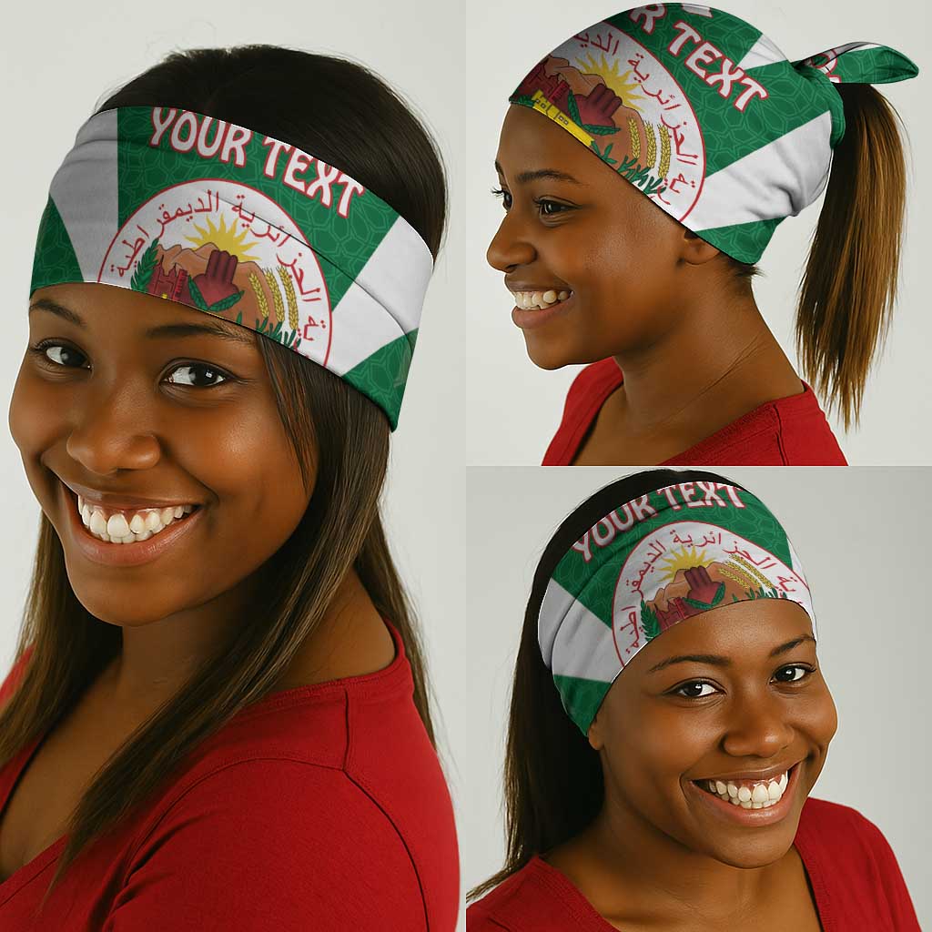 Personalised Afro Algeria Neck Gaiter Coat Of Arms Islamic Pattern LT15