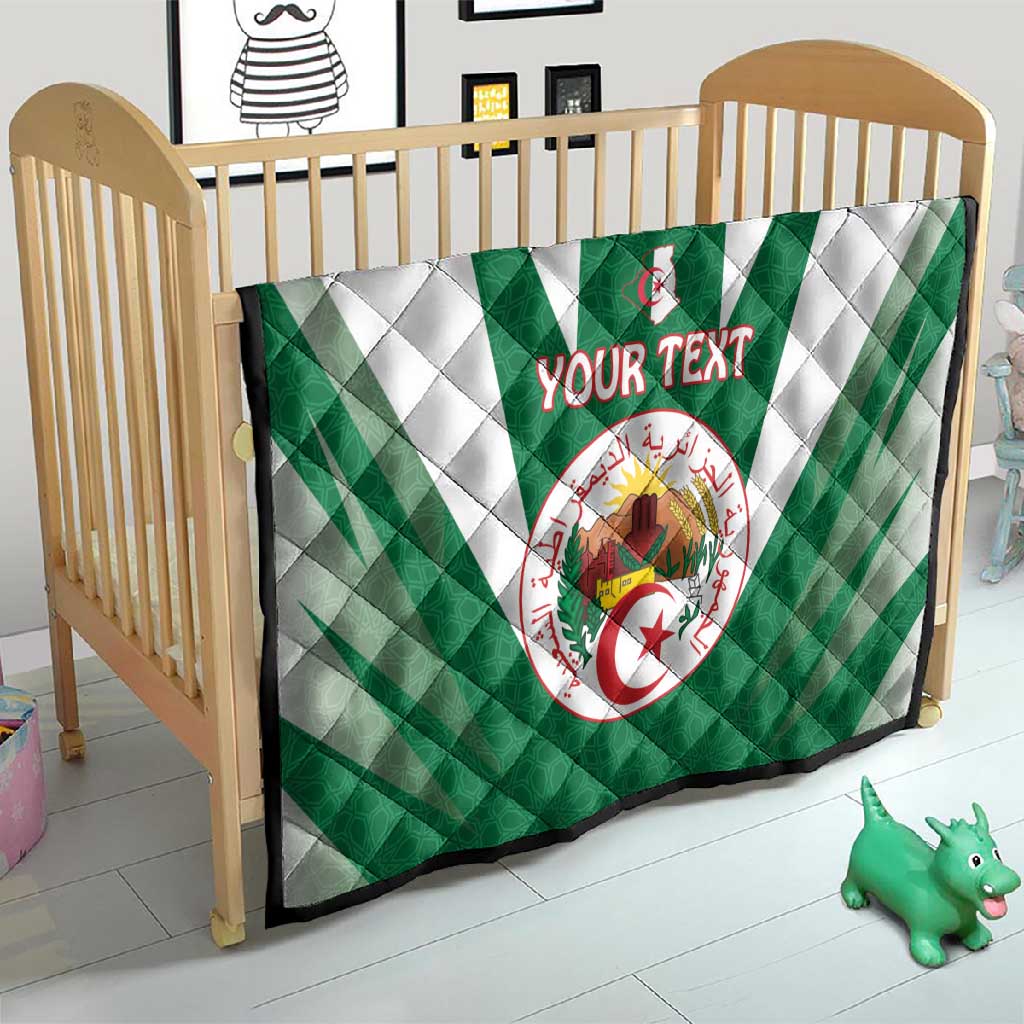 Personalised Afro Algeria Quilt Coat Of Arms With Islamic Pattern