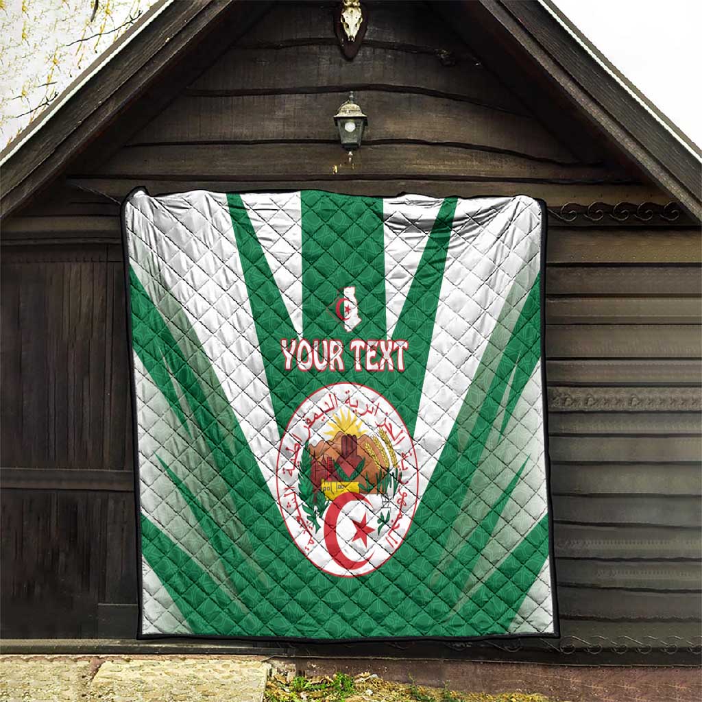 Personalised Afro Algeria Quilt Coat Of Arms With Islamic Pattern