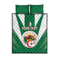 Personalised Afro Algeria Quilt Bed Set Coat Of Arms With Islamic Pattern