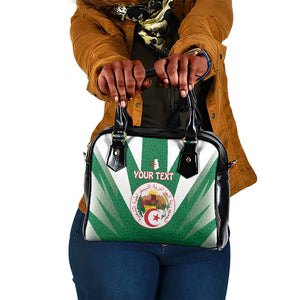 Personalised Afro Algeria Shoulder Handbag Coat Of Arms With Islamic Pattern
