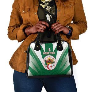 Personalised Afro Algeria Shoulder Handbag Coat Of Arms With Islamic Pattern