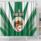 Personalised Afro Algeria Shower Curtain Coat Of Arms With Islamic Pattern