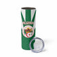 Personalised Afro Algeria Skinny Tumbler Coat Of Arms With Islamic Pattern