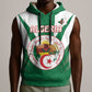 Personalised Afro Algeria Sleeveless Hoodie Coat Of Arms With Islamic Pattern - African Pride