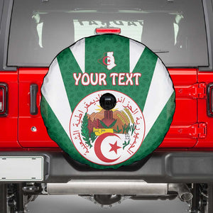 Personalised Afro Algeria Spare Tire Cover Coat Of Arms With Islamic Pattern