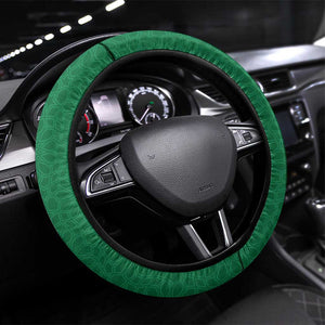 Afro Algeria Steering Wheel Cover Coat Of Arms With Islamic Pattern