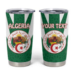 Personalised Afro Algeria Tumbler Cup Coat Of Arms With Islamic Pattern