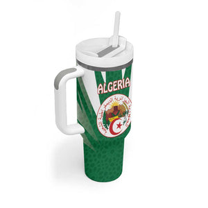 Personalised Afro Algeria Tumbler With Handle Coat Of Arms With Islamic Pattern