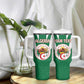 Personalised Afro Algeria Tumbler With Handle Coat Of Arms With Islamic Pattern